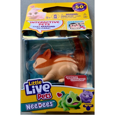 Little Live Pets NeeDees Single Pack Interactive Pet - Nibblee Chipmunk