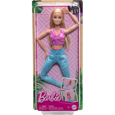 Barbie Made to Move Doll Blonde HRH27