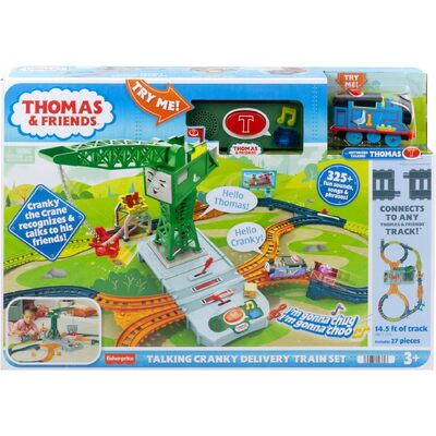 Fisher-Price Thomas & Friends Talking Cranky Delivery Train Set