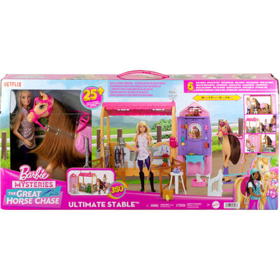 Barbie Mysteries: The Great Horse Chase Ultimate Stable Playset HXJ44