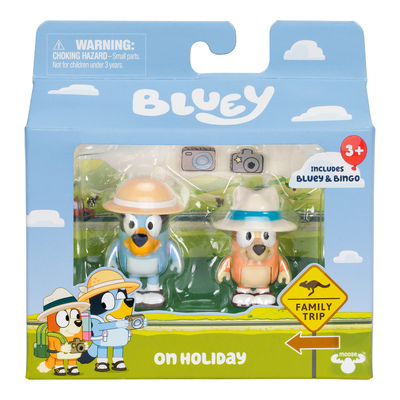 Bluey Figure 2 Pack - On Holiday