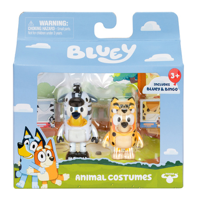 Bluey Figure 2 Pack - Animal Costumes