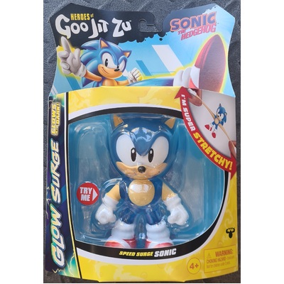 Heroes of Goo Jit Zu Sonic the Hedgehog Glow Surge Speed Surge Sonic Action Figure