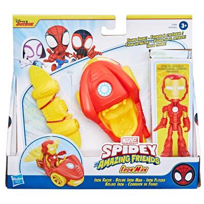 Marvel Spidey and His Amazing Friends Iron Man - Iron Racer Set