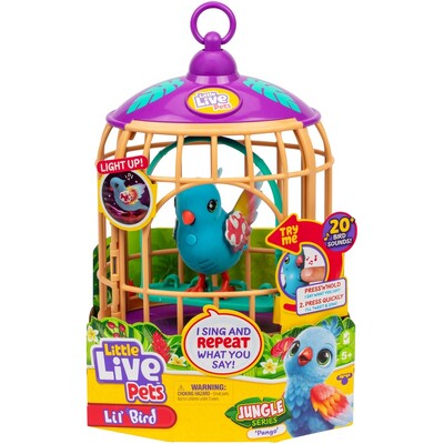 Little Live Pets Lil' Bird & Cage - Jungle Series Pango