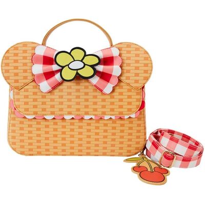 Loungefly Minnie Mouse Picnic Basket Crossbody Bag