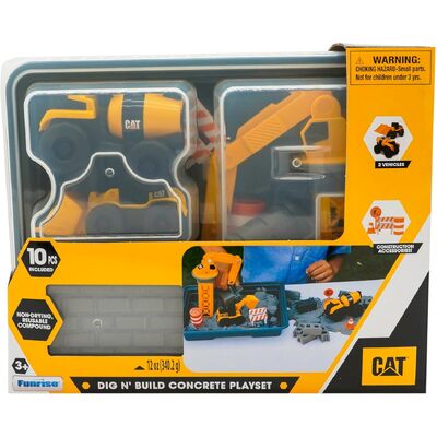 CAT Construction Little Machines Dig N' Build Concrete Playset