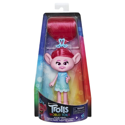 DreamWorks Trolls World Tour Stylin' Poppy Doll