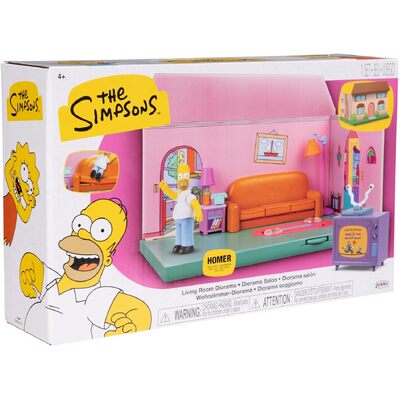 The Simpsons House Living Room Diorama 2.5" Scale Playset