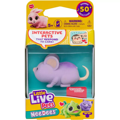 Little Live Pets NeeDees Single Pack Interactive Pet - Scampee Mouse