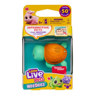 Little Live Pets NeeDees Single Pack Interactive Pet - Sandee Turtle