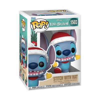 Funko Pop Disney Lilo & Stitch - Stitch with Hat Holiday #1503 Vinyl Figure