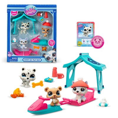 Littlest Pet Shop Series 2 Snowy Day Play Pack Figures