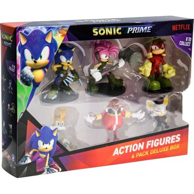 Sonic Prime 7.5cm Collectible Figures 6 Pack Deluxe Box - Pack 2