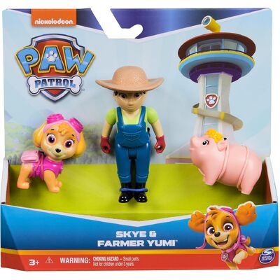 Paw Patrol Skye And Farmer Yumi Figure set