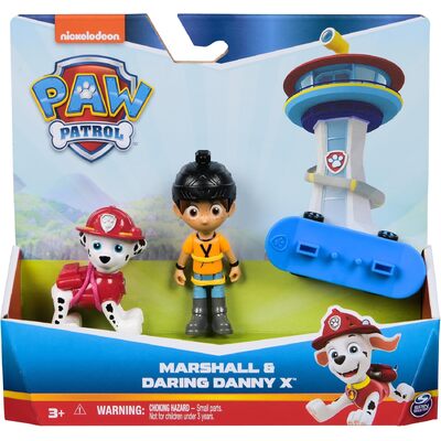 Paw Patrol Marshall and Daring Danny X Figure set