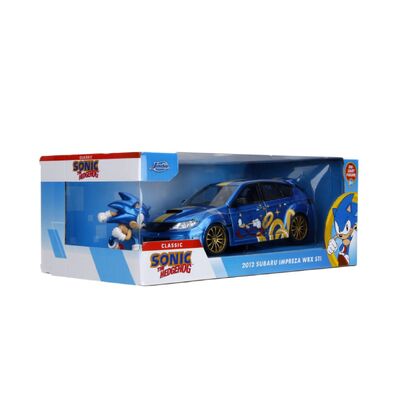 Sonic  - Subaru STI with Sonic Figure 1:24 Scale Diecast Vehicle