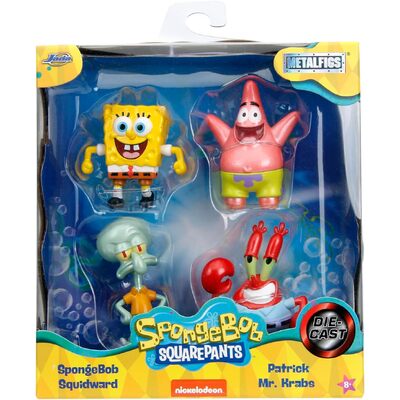 Spongebob Squarepants - 2.5" MetalFig 4-Pack