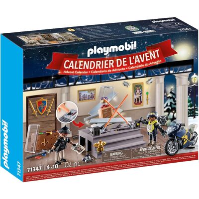 Playmobil Advent Calendar Police Museum Theft 102pc 71347