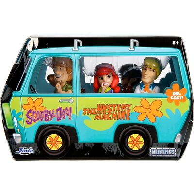 Jada Metalfigs Scooby Doo Mystery Machine with Scooby Doo Gang 2.5" Figures