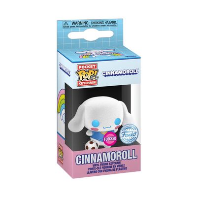 Funko Pocket Keychain Sanrio - Cinnamoroll (with Soccer Ball) FLOCKED