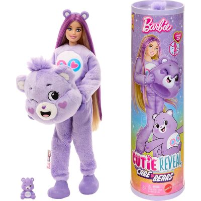 Barbie Cutie Reveal Care Bears Series Doll - Share Bear