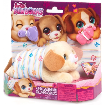 FurReal Newborns Puppy Interactive Animatronic Plush Toy Tan