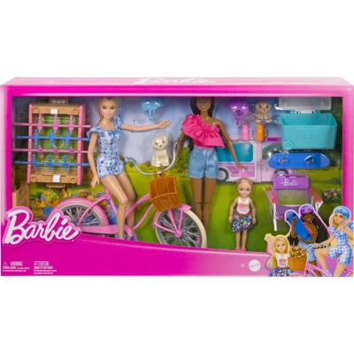 Barbie Backyard Fun Playset with Barbie Dolls & Accessories HRG78