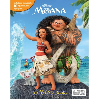 My Busy Book Disney Moana with Figurines (cake toppers)