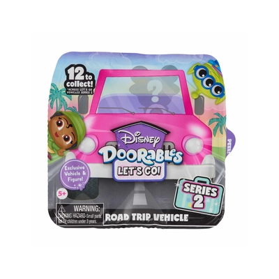 Disney Doorables Series 2 Let's Go Vehicles Collectible Figure And Vehicle Set