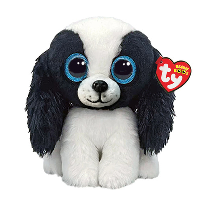 Ty Beanie Boos Regular 6" SISSY The Black/White Dog Plush