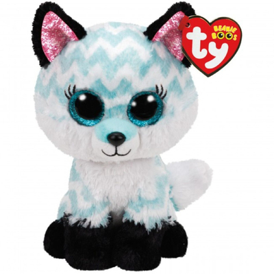 Ty Beanie Boos Medium 9" - Atlas the Aqua Fox Plush