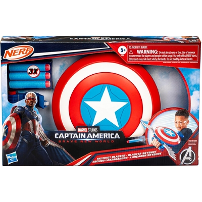 NERF Marvel Studios Captain America Brave New World Skyshot Blaster