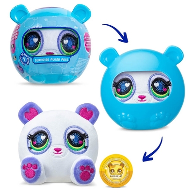 3x Littlest Pet Shop Suprise Plush Pet Blind Ball