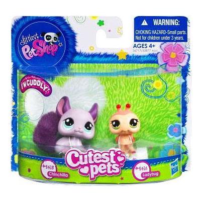 LPS Littlest Pet Shop Cutest Pets Chinchilla #2415 Ladybug #2416