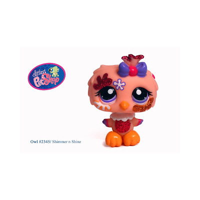 LPS Littlest Pet Shop Shimmer n Shine pets Owl #2345