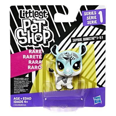 Littlest Pet Shop Black/White Sapphire Rhinostar 1-51 (Rare)