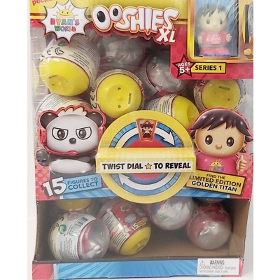 Ryan's World Ooshies XL Series 1 Blind Capsule - Full box of 35