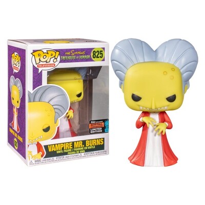 Funko Pop! Simpsons Vampire Mr. Burns NYCC 2019 #825 Vinyl Figure