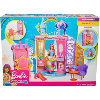 barbie dreamtopia portable castle