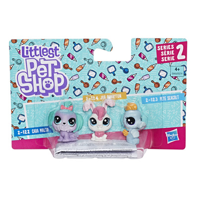 Littlest Pet Shop Series 2 Cara Malton #122, #124 Jan Bunnyton, #123 Pete Seacolt