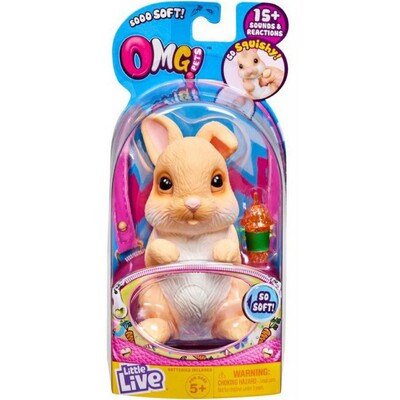 Little Live Pets O M G Pet Series 2 Bunny Omg Choose From Grey Or Beige Lemony Gem Toys Online - omg hamster roblox