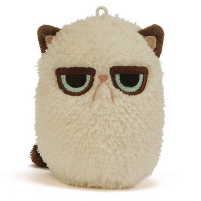 Gund Grumpy Cat Mini Plush 4" Meme Lanyard