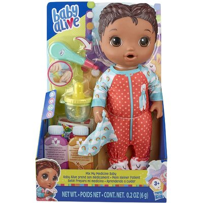 Baby Alive Mix My Medicine Baby Doll, Llama Pajamas Playset