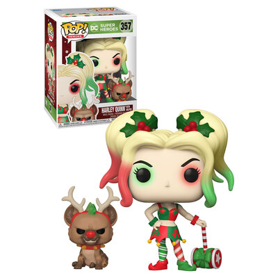 Funko Pop DC Super Heroes Harley Quinn With Helper #357 Vinyl Figure