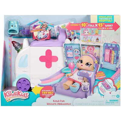 Shopkins Kindi Kids Fun Unicorn Ambulance Playset