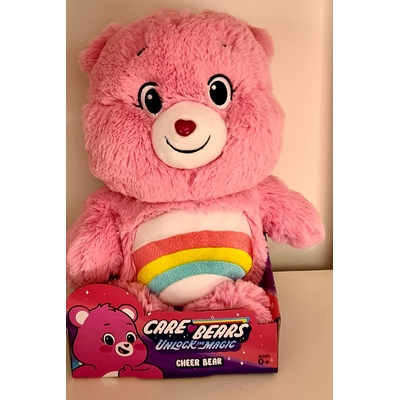 Care Bears Unlock The Magic Teddy Bear Medium Plush Toy [Pack: Cheer Bear]