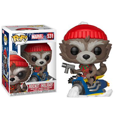 Funko Pop Marvel GOTG 2 Rocket Holiday #531 Vinyl Figure