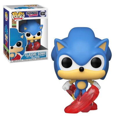 Funko Pop Sonic The Hedgehog Classic Sonic (Running) 30th Anniv #632 Vinyl Figure