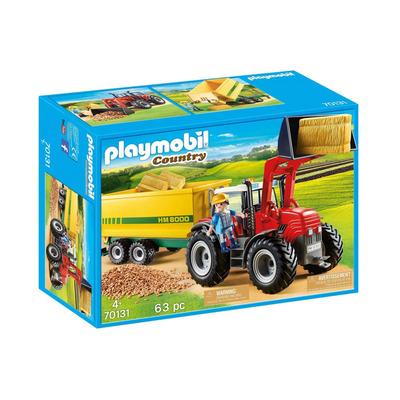 Playmobil Country Tractor with Feed Trailer 63pc 70131